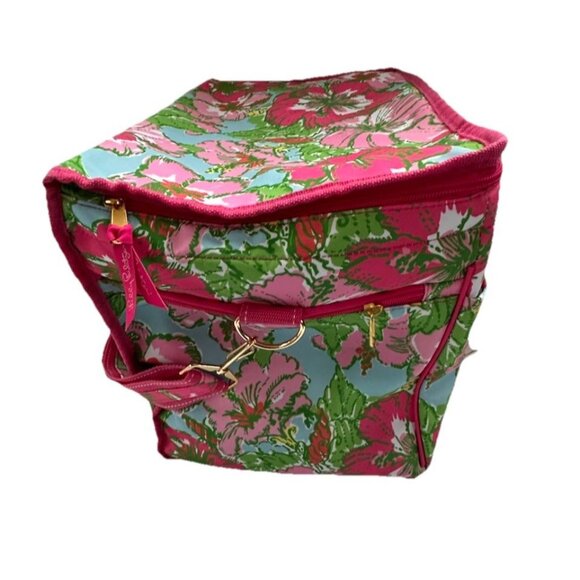 Lilly Pulitzer Insulated Beach Cooler BIG FLIRT 15.5x10x12 Tropical Hibiscus NWT - Picture 9 of 10